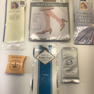 Vintage Lots pairs all Nylon Seamless Sheer STOCKINGS